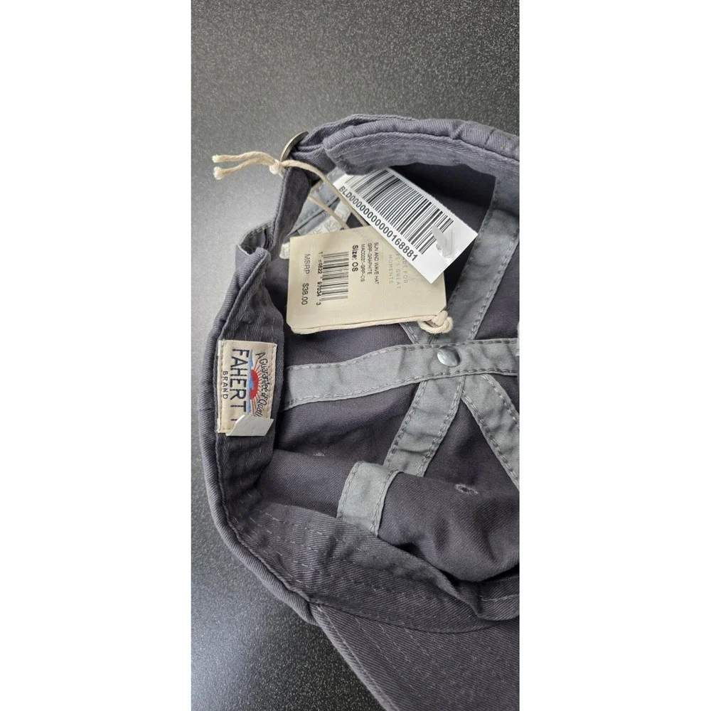 New Faherty Sun & Wave Sunwashed Baseball Hat Cap Strapback Gray Beach Pool